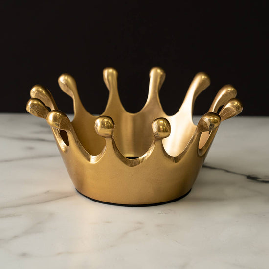 Gold Crown Candle Holder