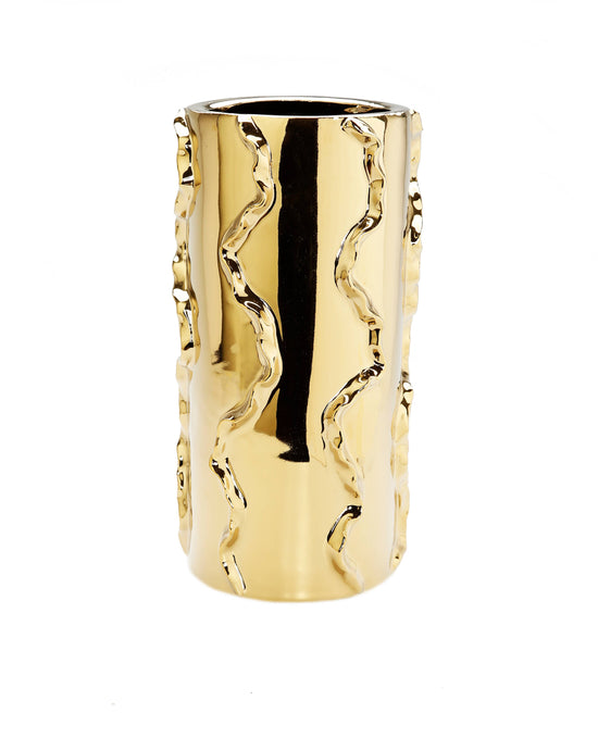 Gold Metallic Vase Swivel Design
