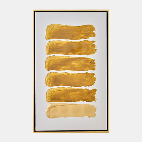 Gold Ingots Hand Painted Textured Abstract Artwork