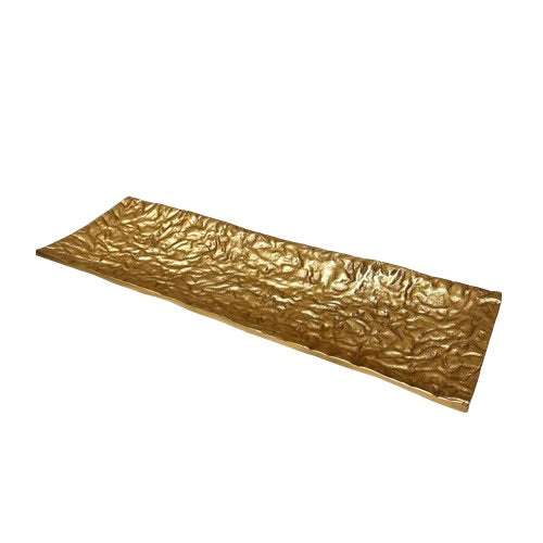 Gold Textured Aluminum Tray