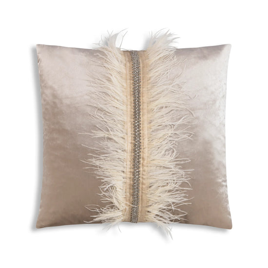 Ava Beige Velvet Pillow