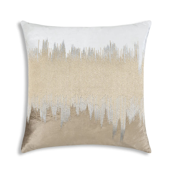 Mira Ivory Beige Velvet Pillow