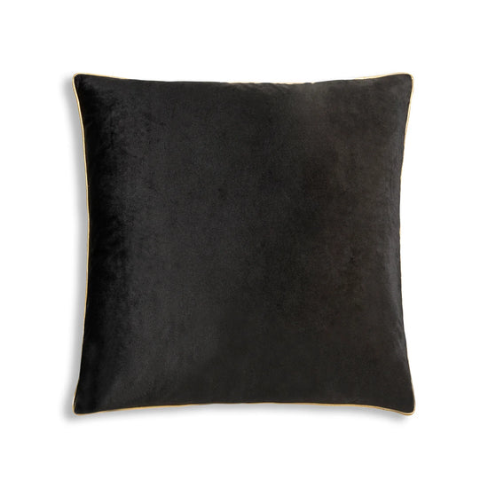 Noah Black Gold Velvet Pillow